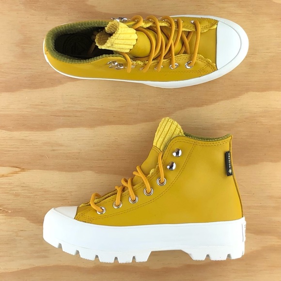 Converse Chuck Taylor All Star Lugged Platform Yellow Womens Size 5.5 - Picture 4 of 7